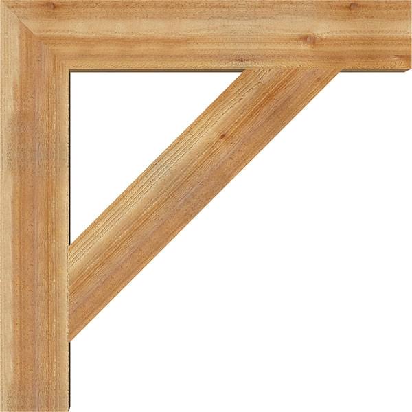 Traditional Block Rough Sawn Bracket, Western Red Cedar S7339