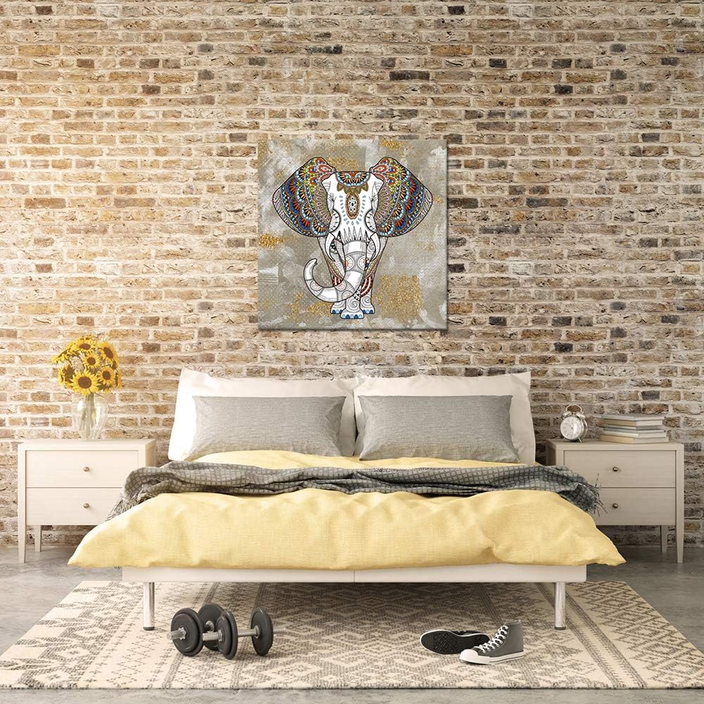 Elephant Canvas Wall Art Framed Painting Prints D2617