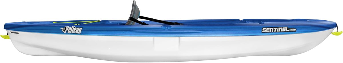 Sit-on-top Kayak 8ft Deep Blue White F4810