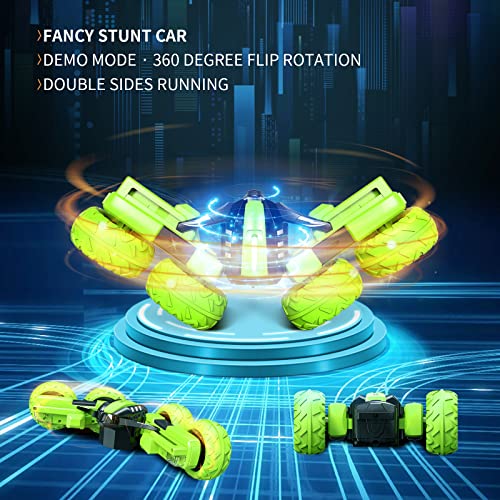 Green 4WD RC Stunt Car F9034