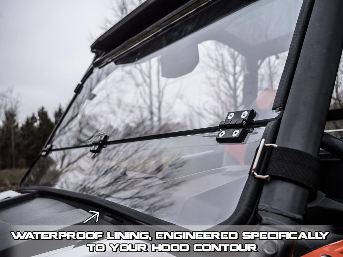 Heavy Duty Scratch Resistant Flip Down Windshield K157