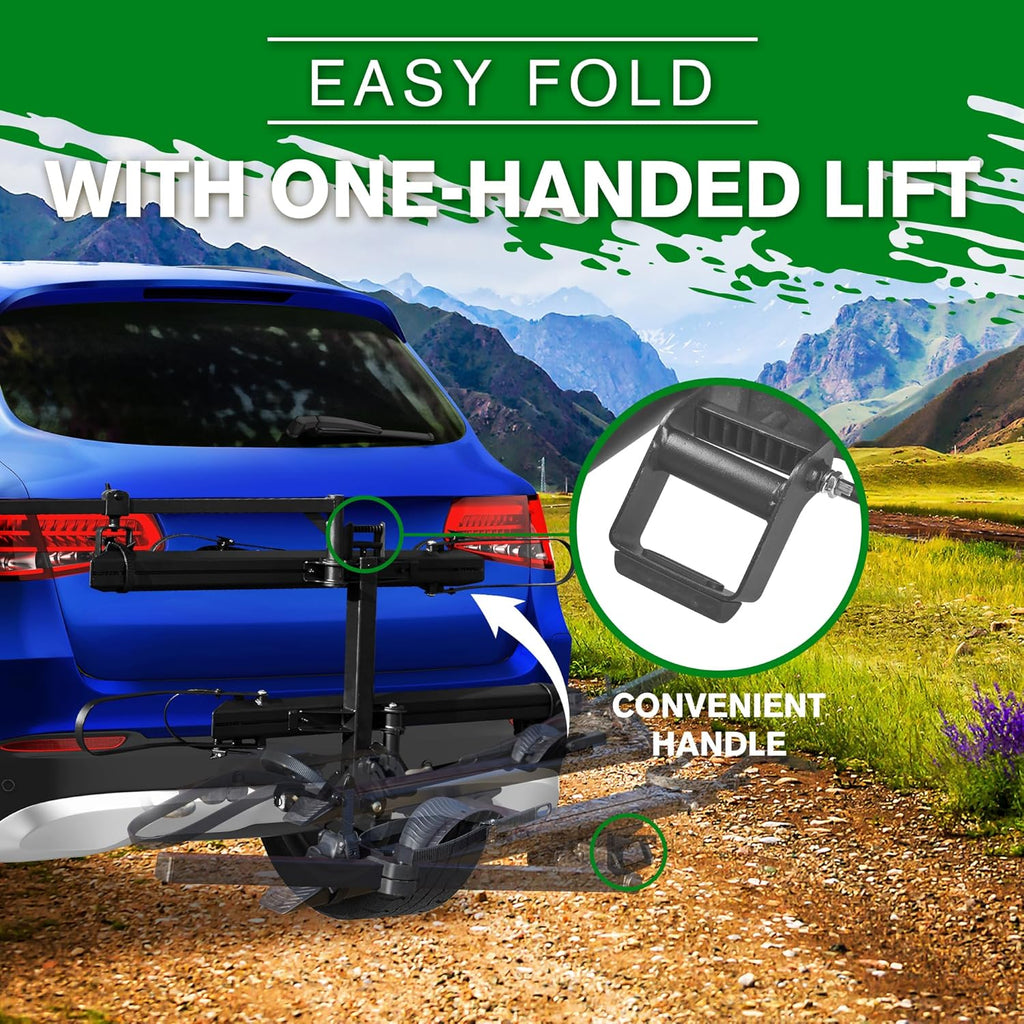E-Bike Rack Hitch Mount Platform Style, fits E-Bike with Up to 5-inch Fat Tire, 200 lbs Capacity U633398