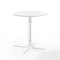 White Satin Metal Outdoor Bistro Table P74782