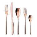 5 Piece Bamboo Copper Place Setting Solid Handle X8168