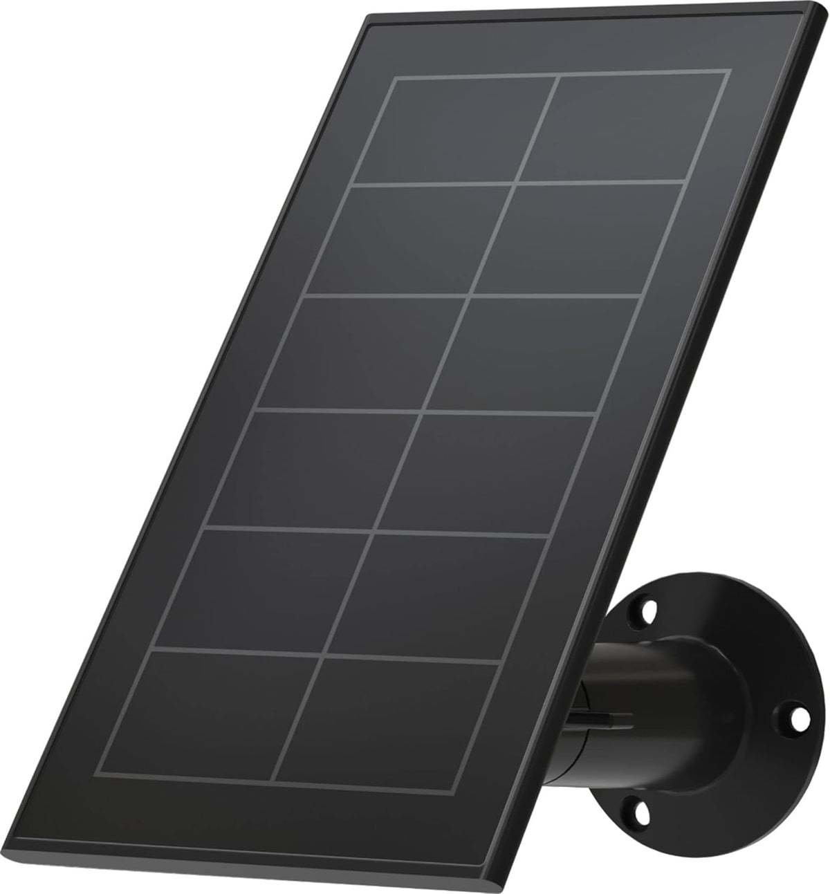 Solar Panel Charger Weather Resistant Adjustable Mount Black G75875