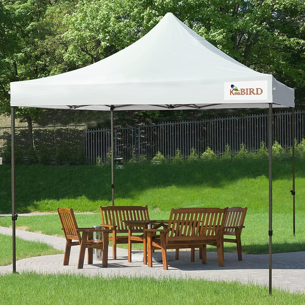 10'x10' Heavy Duty Waterproof Pop Up Canopy Tent with Roller Bag F833