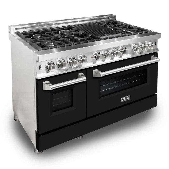 48 in. Gas Burner Electric Oven Stainless Steel Range Q87528