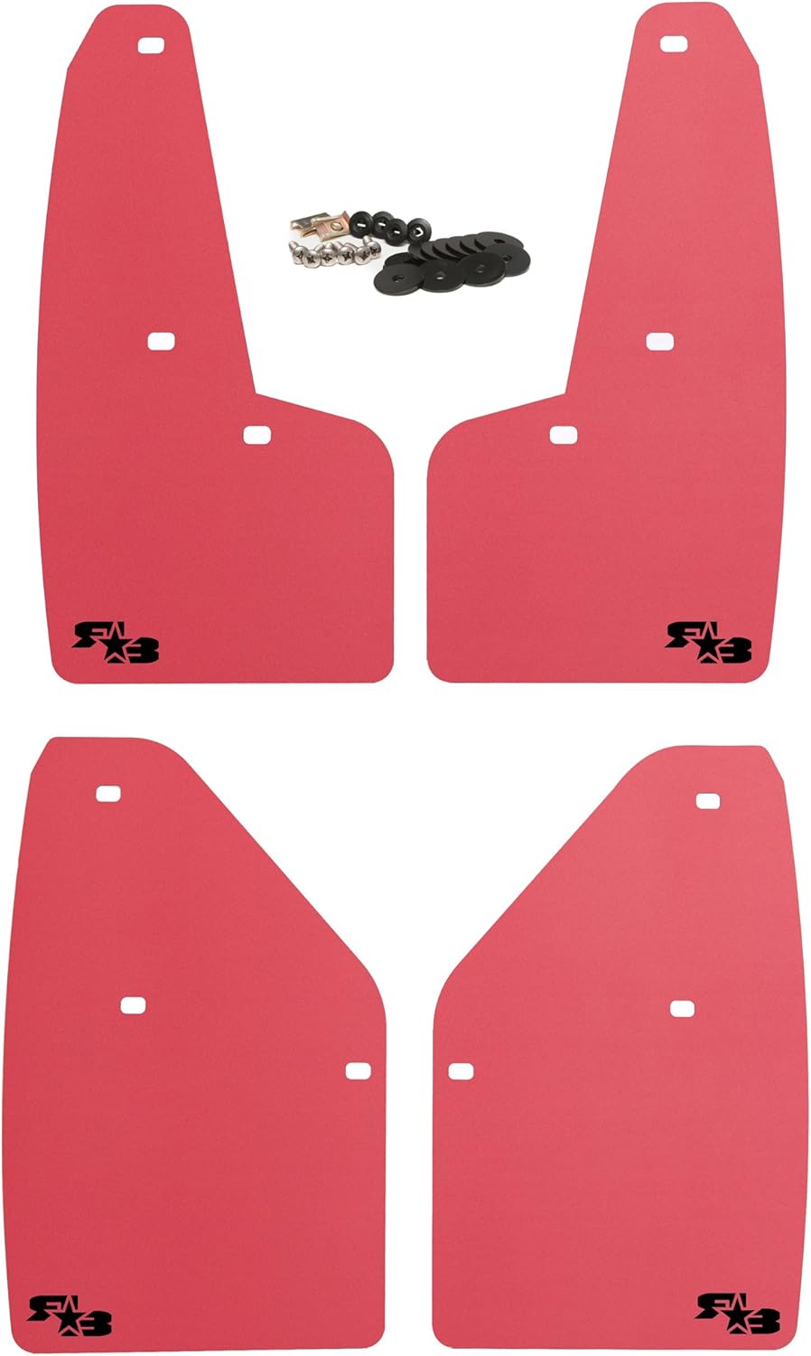 Set of 4 Mud Flaps with Hardware E435