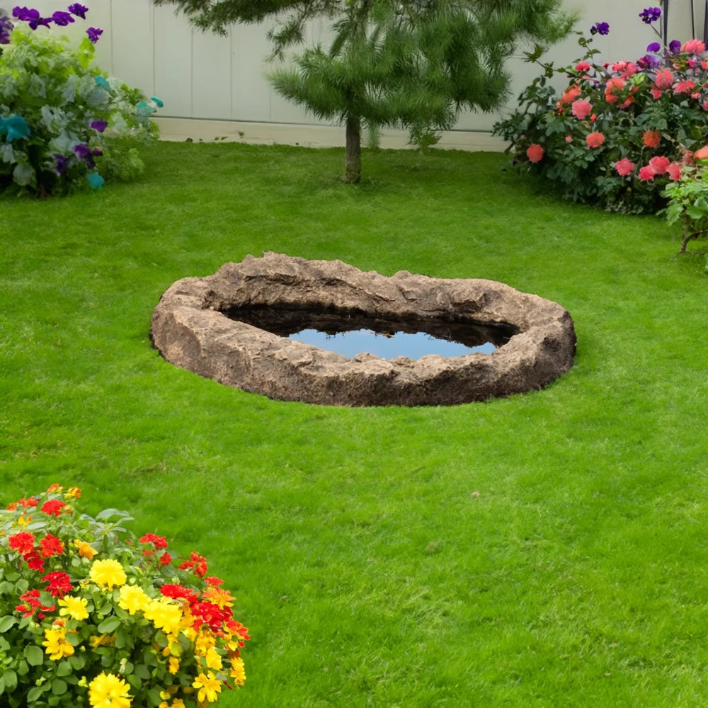 Faux Rock Fiberglass Garden Water Pond D509228