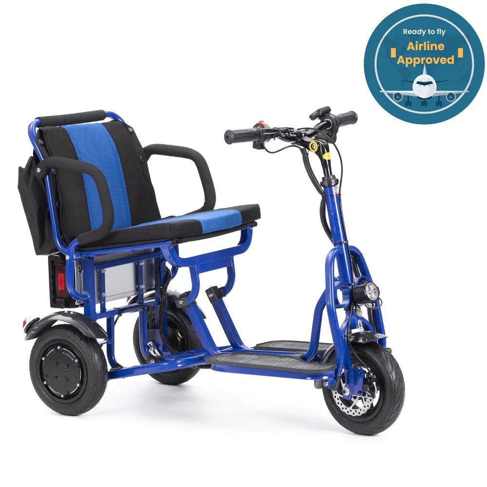 Blue Folding Mobility Scooters N179435