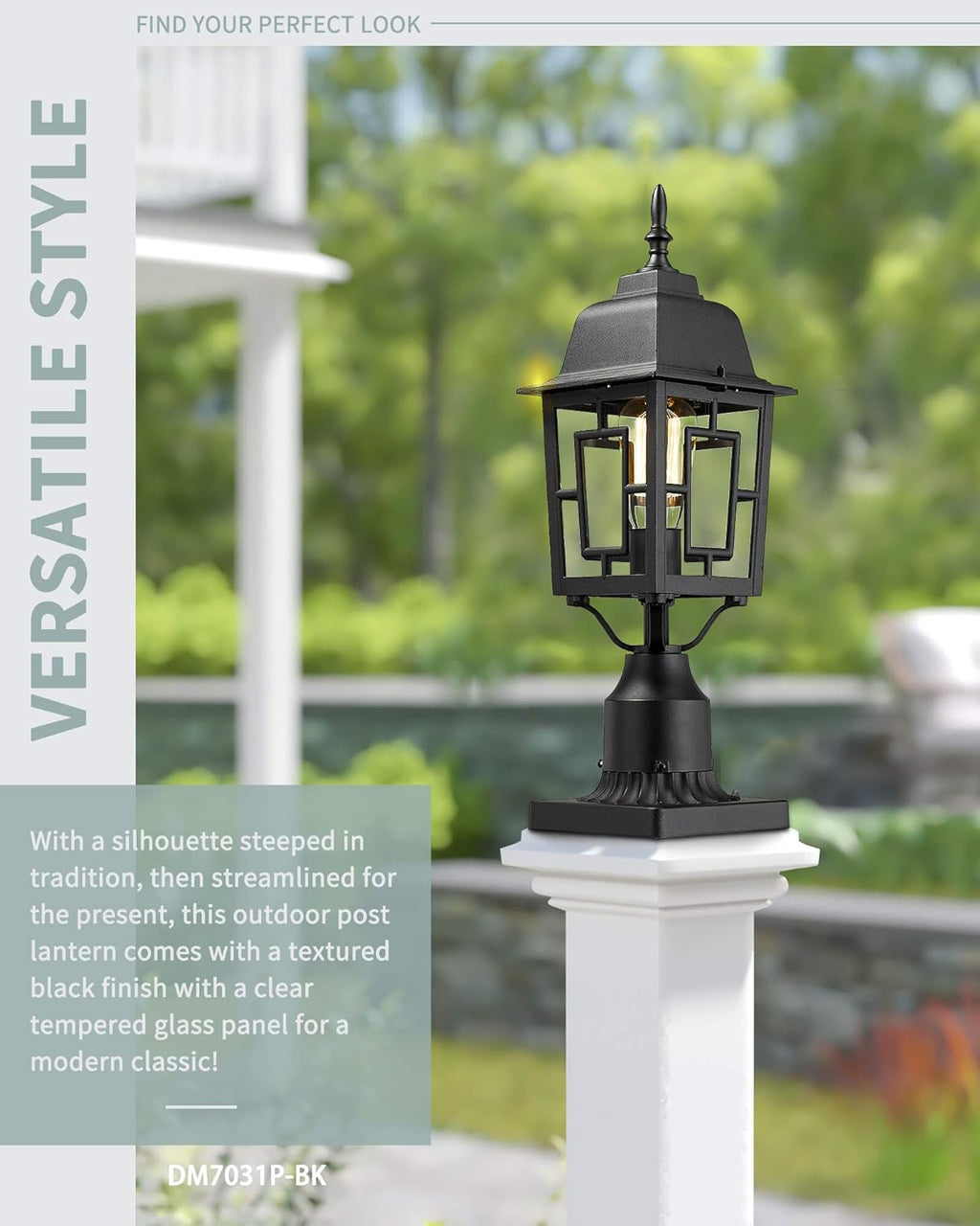 Set of 2 Cast Aluminum Outdoor Post Lights with Pier Mount Adapter E2630
