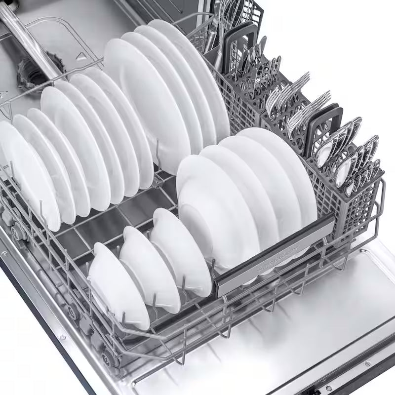 24 in. Navy Steel Smart Built-in Tall Tub Dishwasher with Stainless Steel Tub F4910