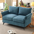 50" Blue Upholstered 2-Seater Loveseat N30205