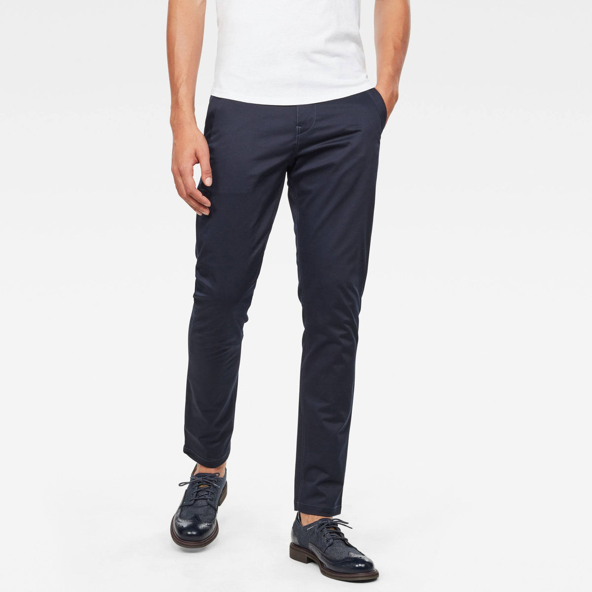 Blue Slim Chinos N9059