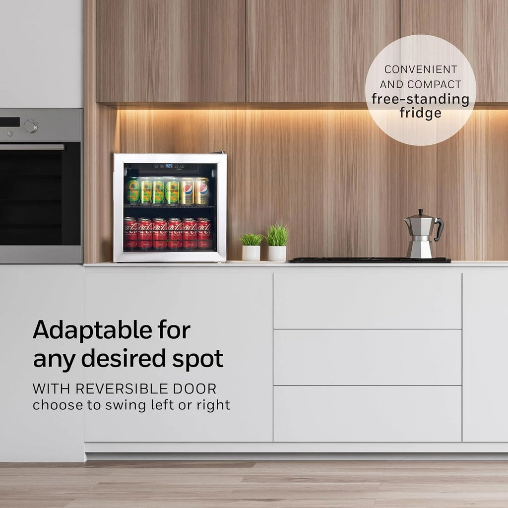 48 Can Mini Fridge with Glass Door S590