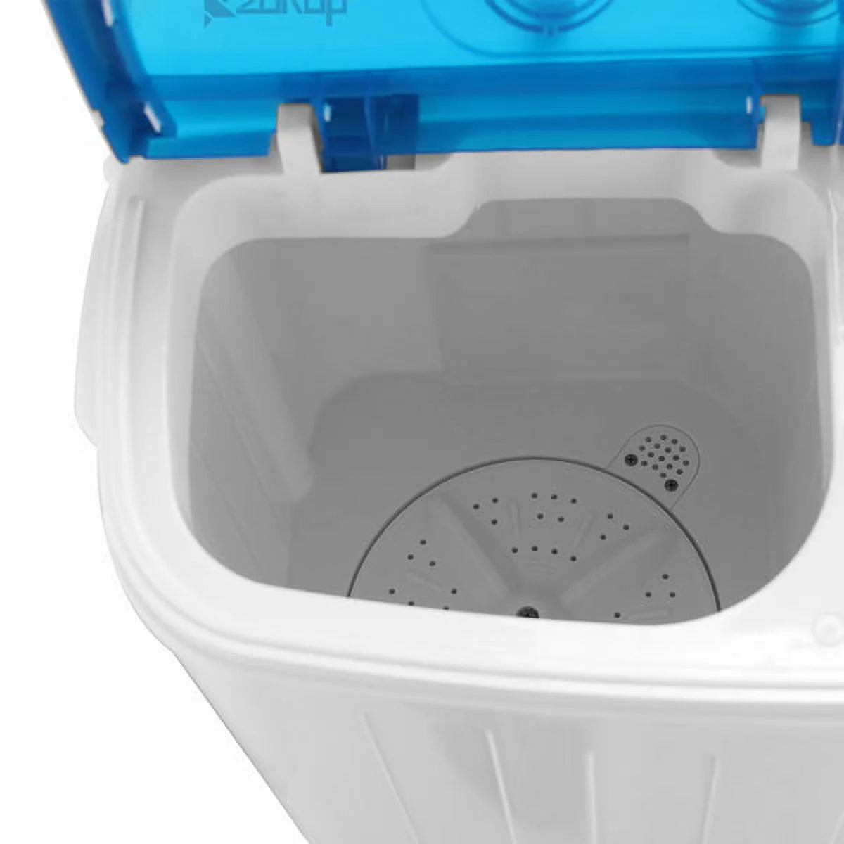 Semi-Automatic Washing Machine 8lbs Compact Laundry Machine with Spinner and Drain Pump S6337