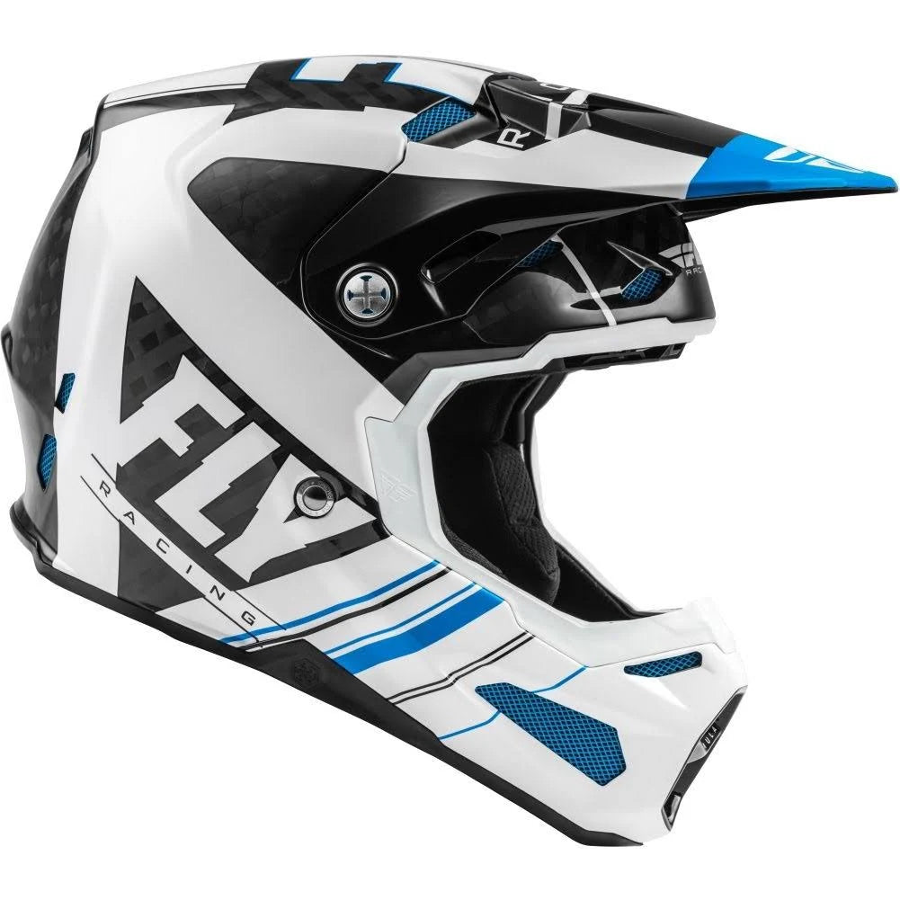 Blue/White/Black XL Carbon Helmet K1041