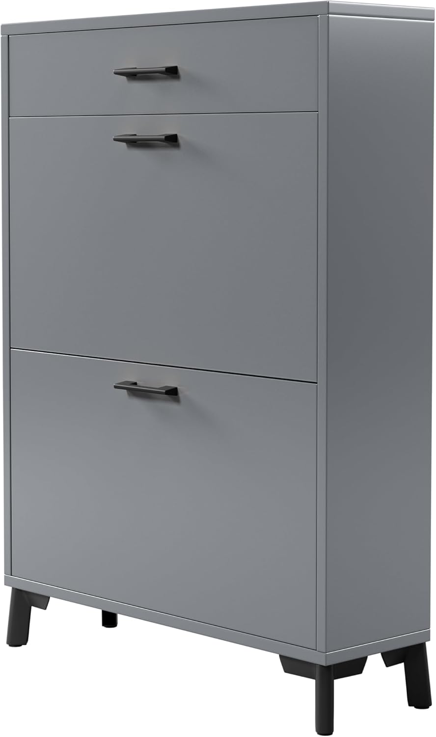 Gray 32" Slim Shoe Storage Cabinet A28115