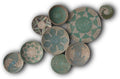 Set of 9 Wicker Basket Wall Decor B229312