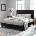 Full Size Velvet Upholstered Platform Bed Frame K364894