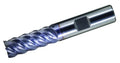 1/2 in Dia. High Helix Carbide End Mill 5 Flute 4 in Length E106