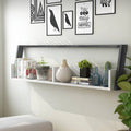 Distressed Gray and White 2-Shelf Bookcase D6373