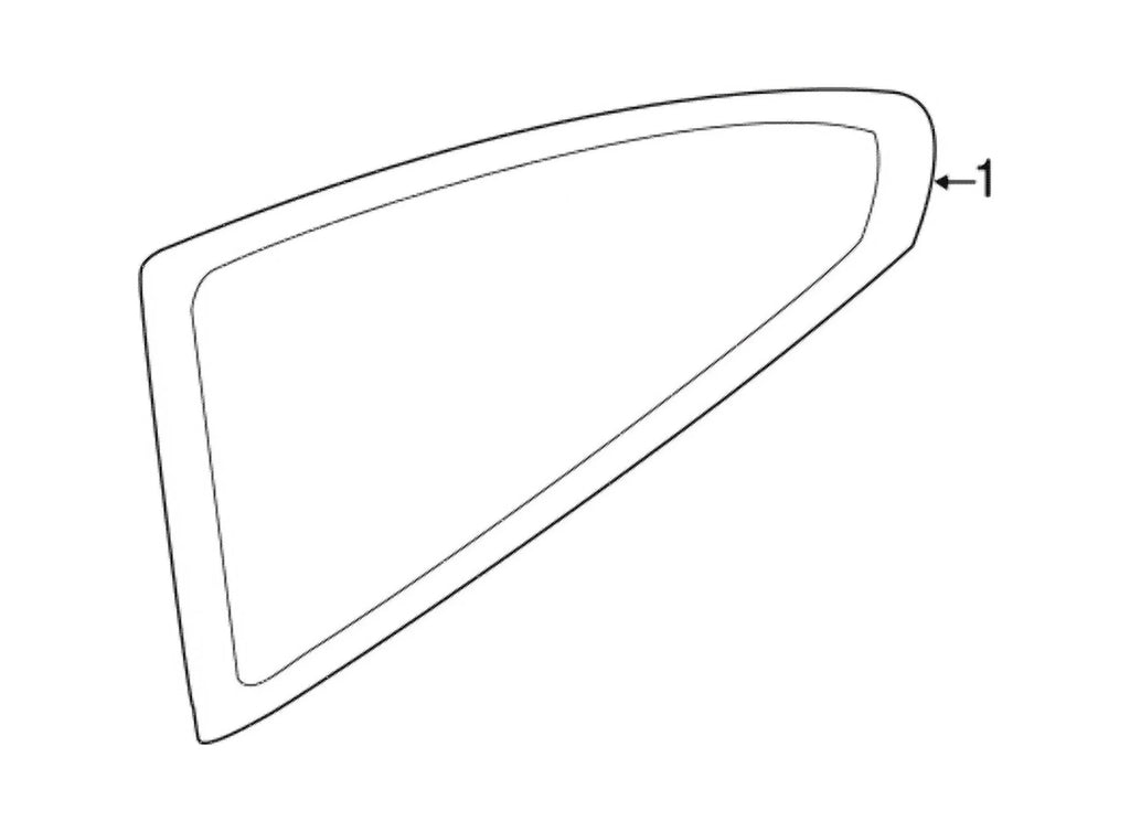 BMW Side Window Rigid Rear Rig W704787