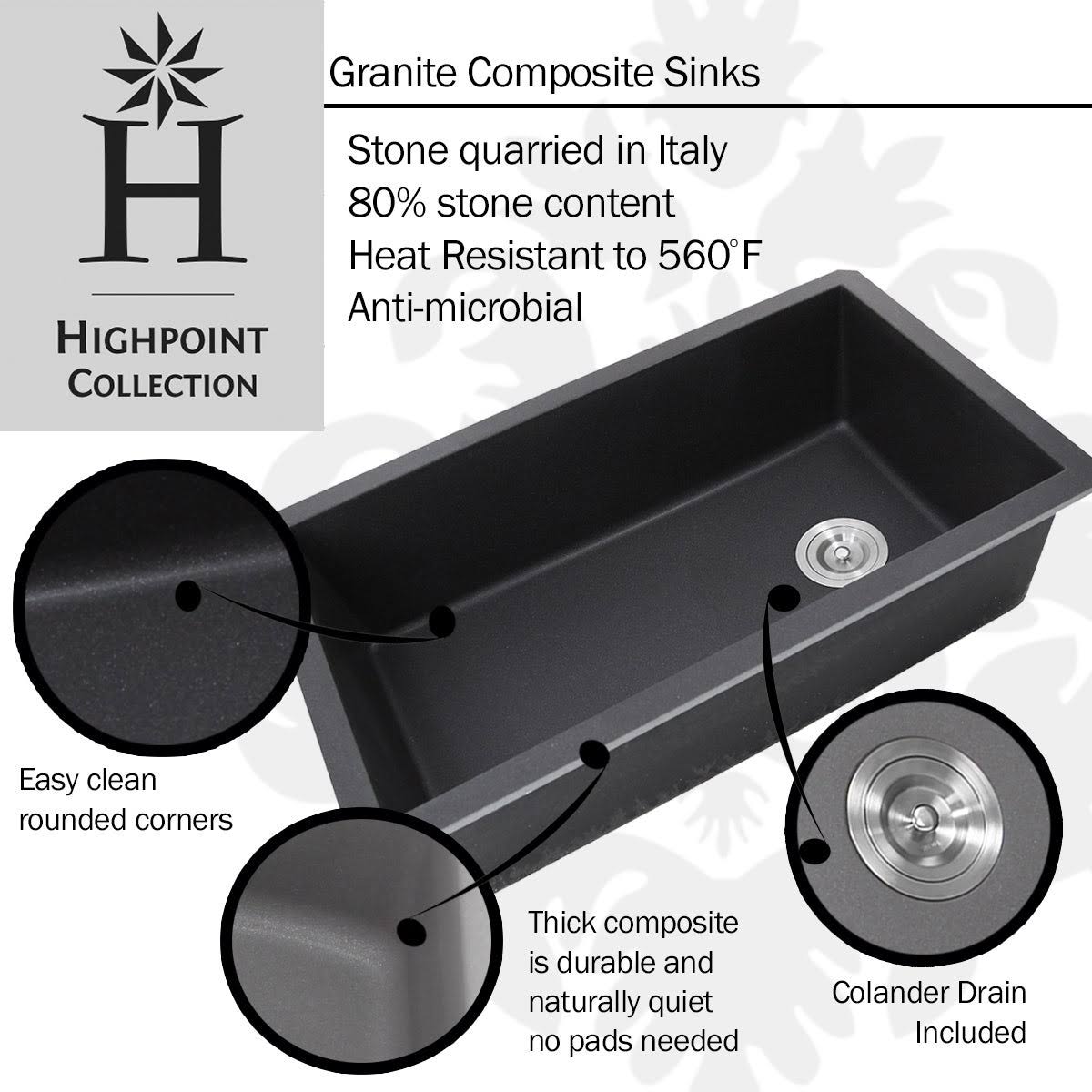 Truffle Granite Composite Topmount Sink A8259