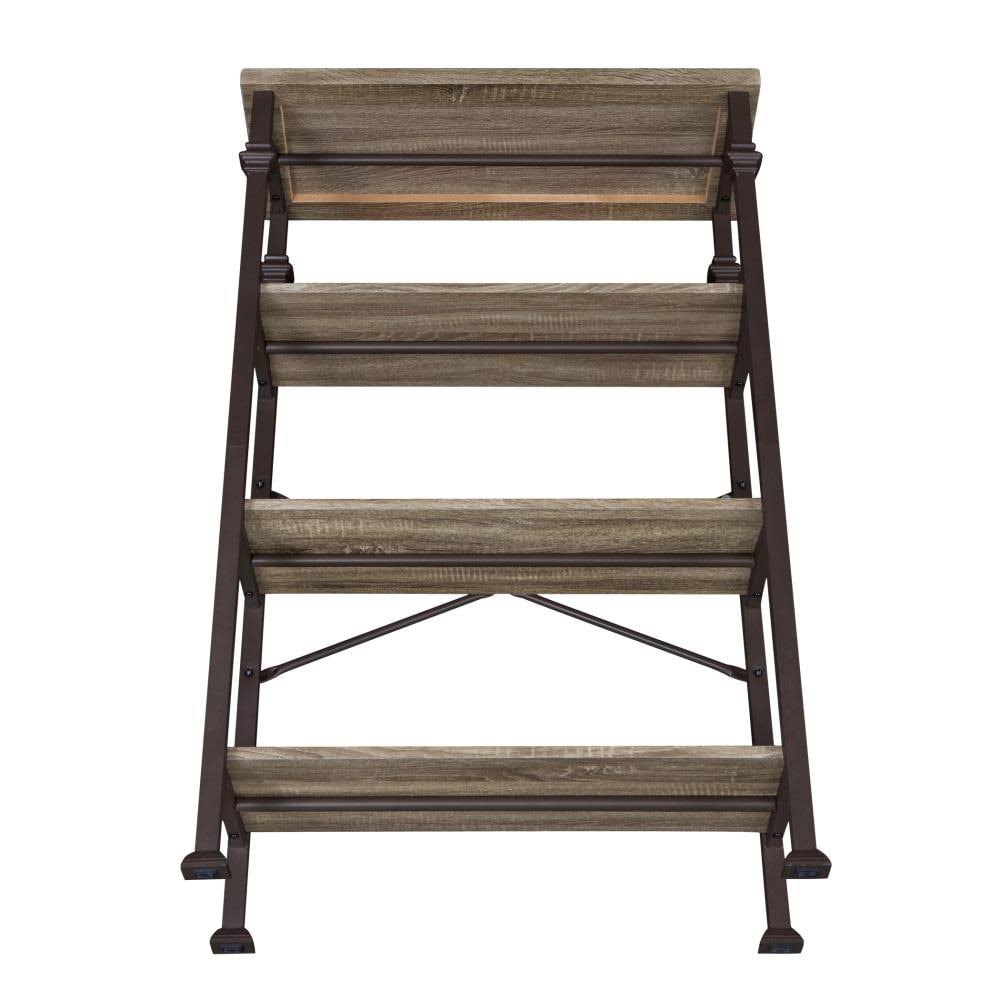 Brown Wood 4-Shelf Bookcase C105518