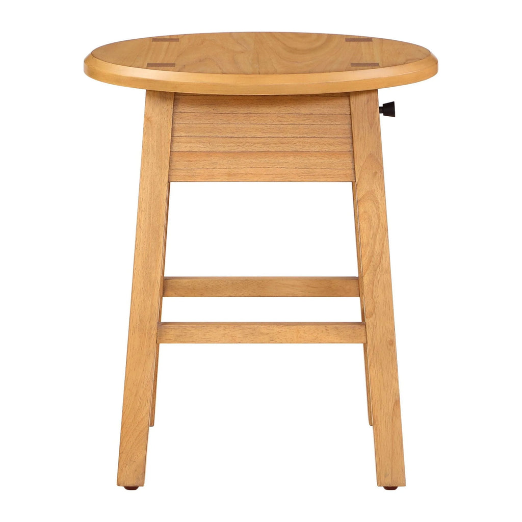Round Side Table with Solid Wood Frame E2242