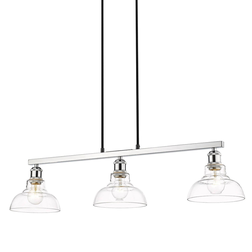 Matte Black 3 Light Semi-Flush U3569