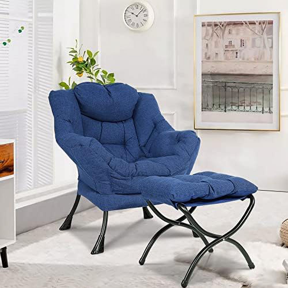 Modern Velvet Fabric Reclining Armchair with Side Pocket P532