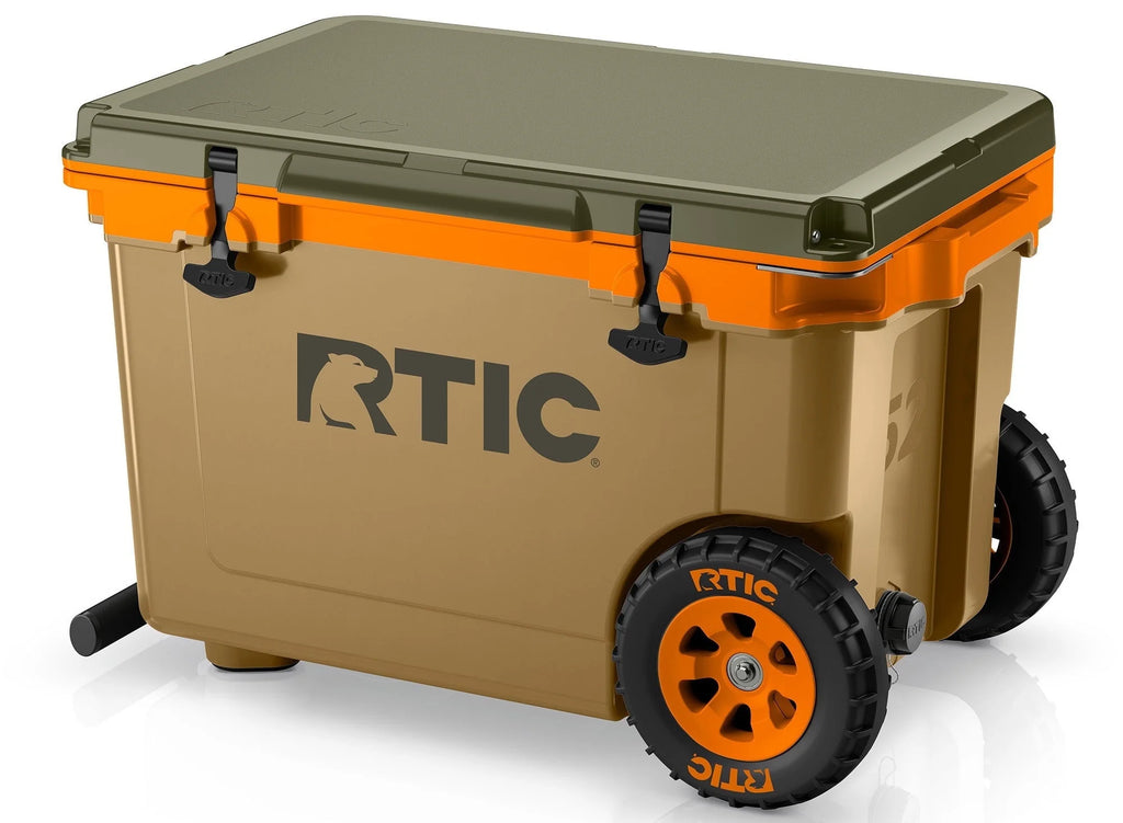 52 QT Wheeled Hard-Sided Ice Chest Cooler D171