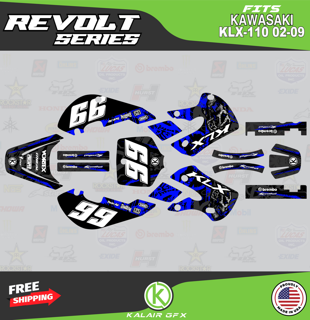 GFX Graphics Kit for Kawasaki KLX110 O57508