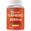 Turmeric Curcumin 2250mg 90 Vegetarian Capsules O730