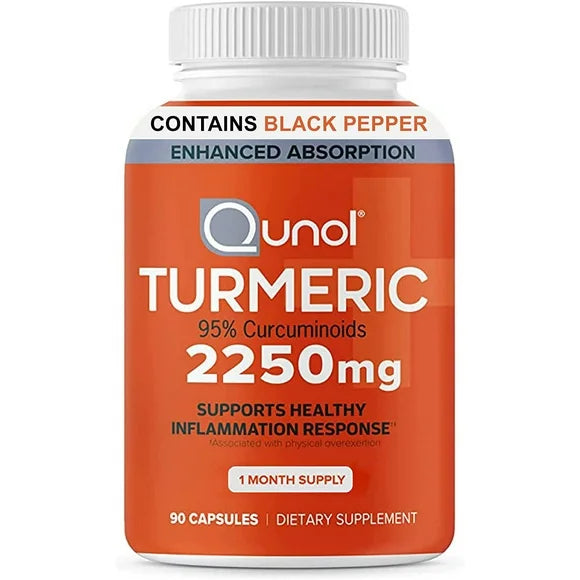 Turmeric Curcumin 2250mg 90 Vegetarian Capsules O730