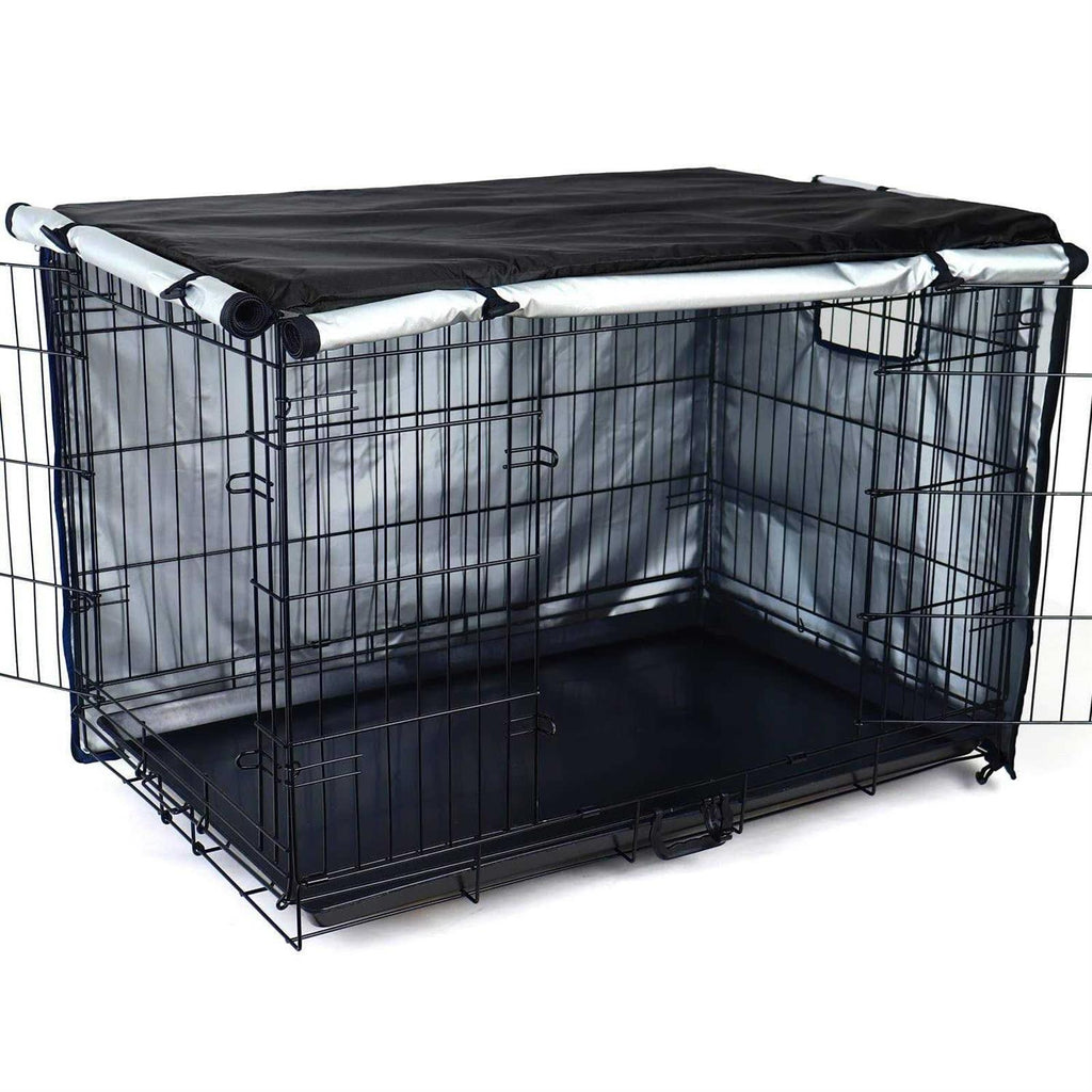 Durable Double Door Waterproof Anti-UV Dog Crate Cover T28544