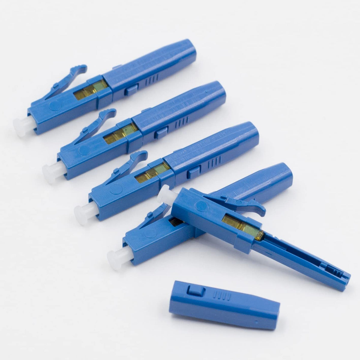 10pcs LC UPC Fiber Optic Quick Connector with Matched Tools Single Mode 9/125 for 900um Cable E913