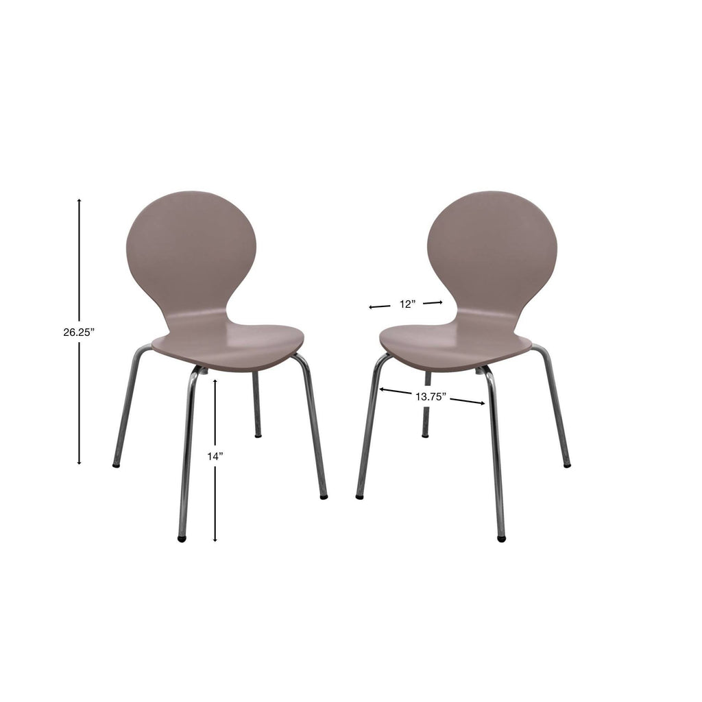 Childrens Table and 2 Chair Set with Chrome Legs White H69237