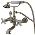 Vintage Wall Mount Clawfoot Tub Filler with Hand Shower L8076