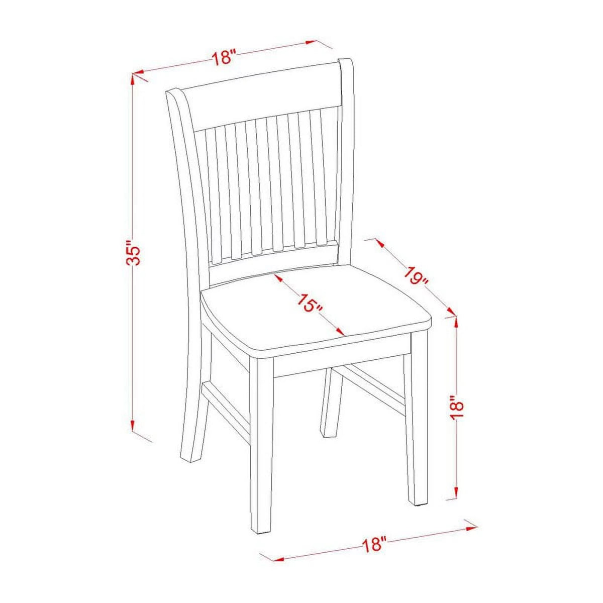5-piece Wood Dinette Table and Chair Set in Black M476344