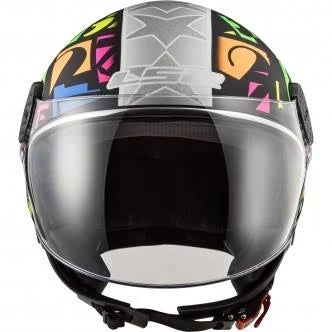 Black/Neon-Yellow Jet Helmet D9509