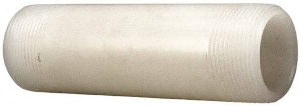 Kynar Natural PVDF Thread Pipe Nipple B8293