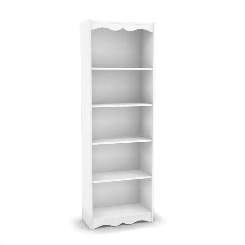 Tall Bookcase in Frost White H1283