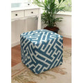 Navy Blue Cube Ottoman C302