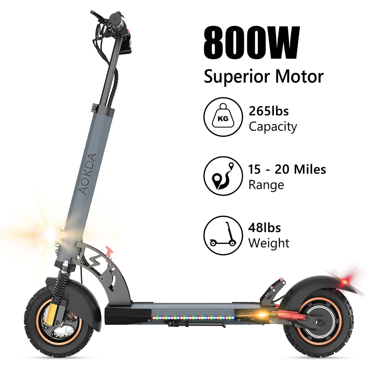 500W 3 Speeds Foldable Electric Scooter J8077