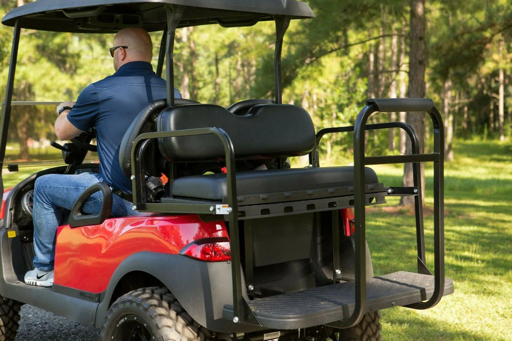Black Rear Flip Seat for Club Car Golf Cart E1058