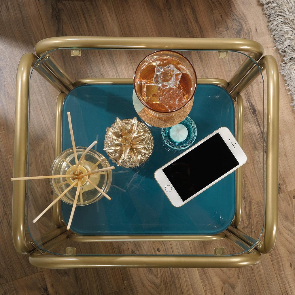 End Table Satin Gold Finish A92728