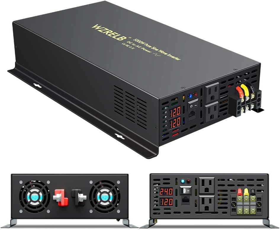 800Watt 12V DC to 110V 120V Power Inverter with Remote Control Dual AC Outlets R273
