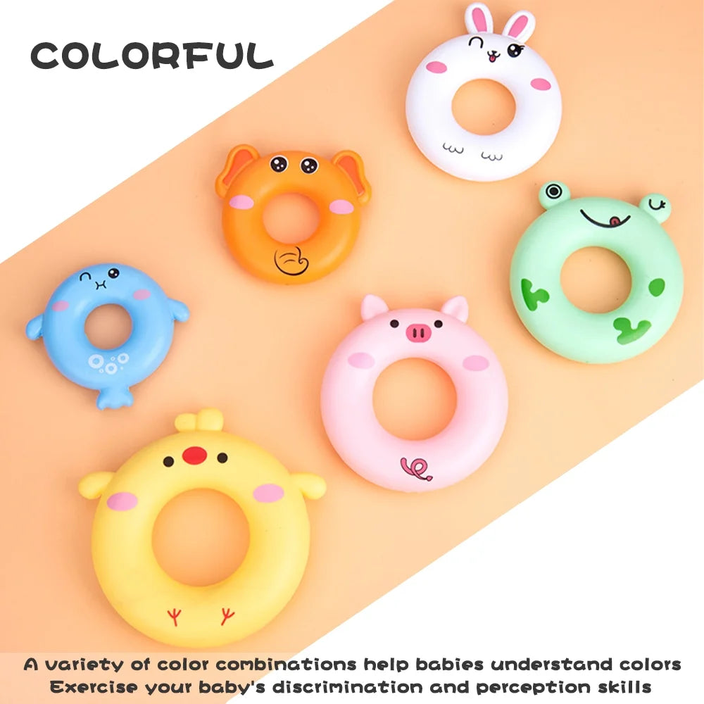7 Rings Baby Stacking & Nesting Toys Montessori Baby Blocks Stacker G86965